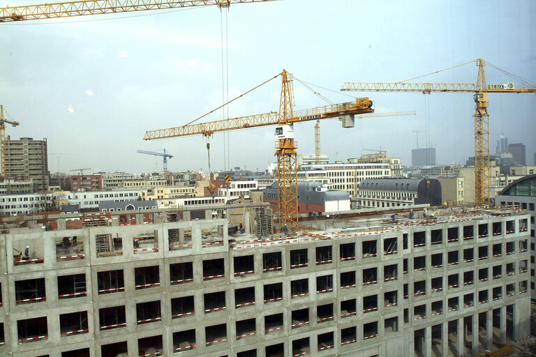 Fotografie 5: Ongoing construction works at the EP buildings in Brussels.