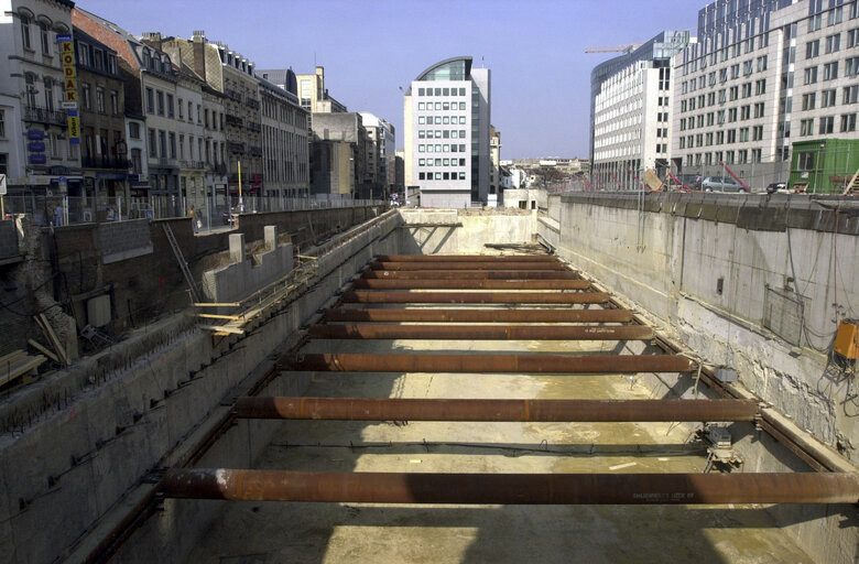 Fotografie 25: Ongoing construction works at the EP buildings in Brussels.