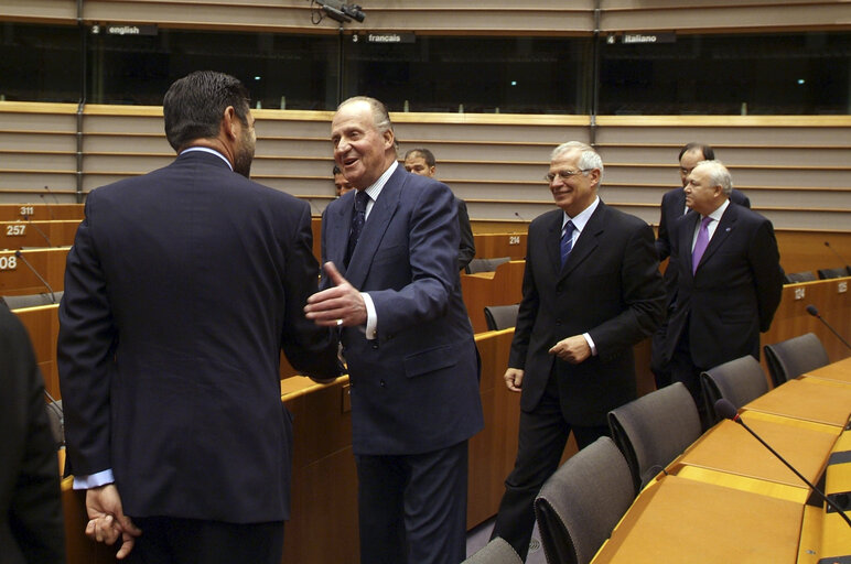 Foto 5: Visit of the King of Spain to the EP.