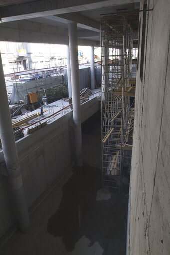 Fotografie 8: Ongoing construction works at the EP buildings in Brussels.