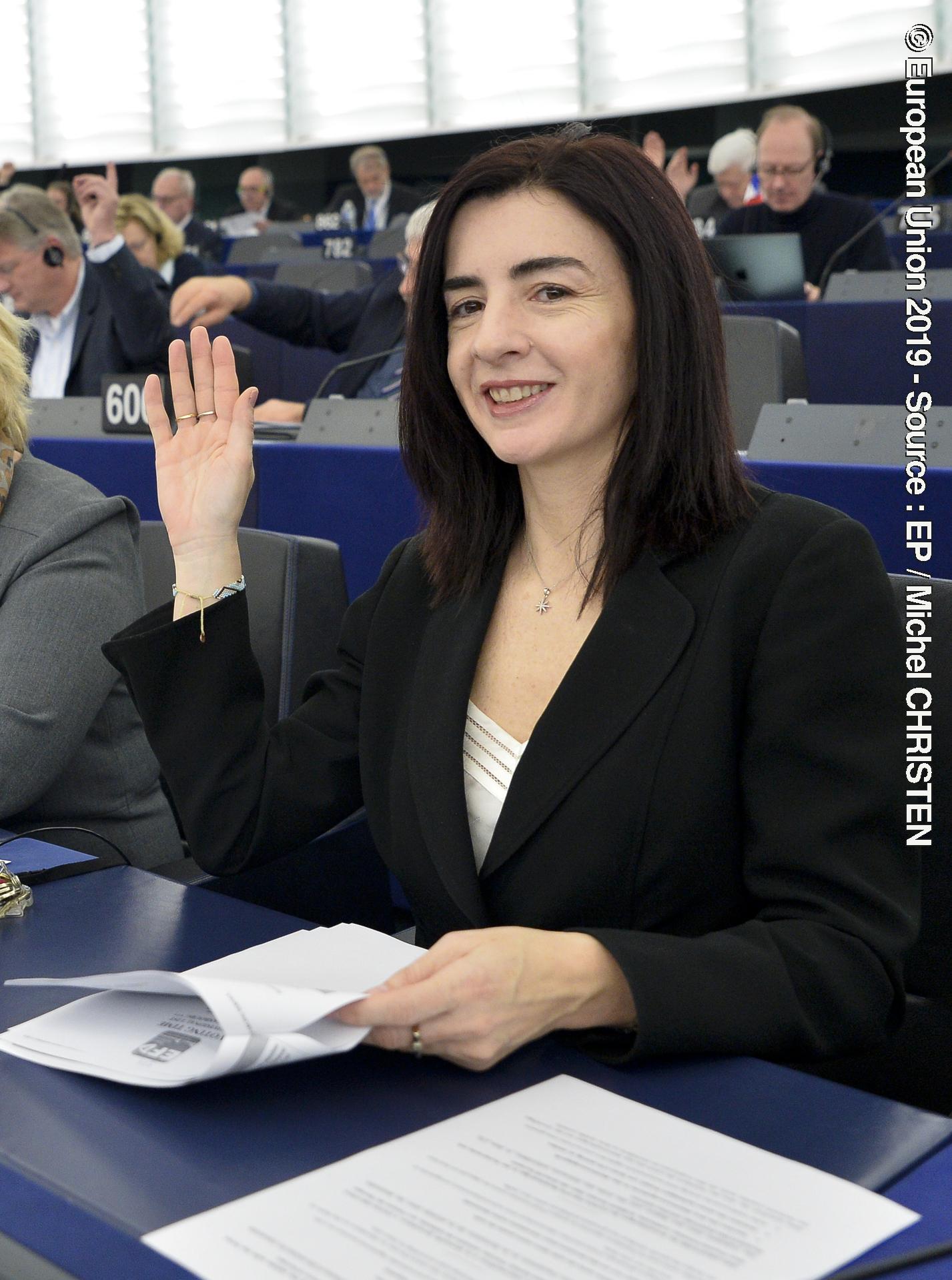 Photo 3: Giulia MOI in the EP in Strasbourg