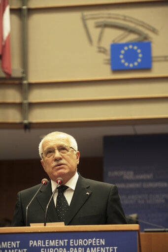 Formal sitting with a statement by the President of the Czech Republic.