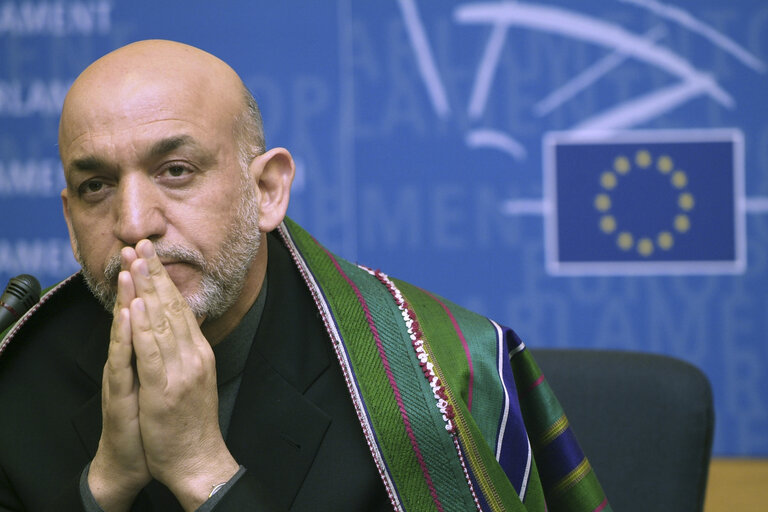 Press conference following the visit of the President of Afghanistan to the EP.