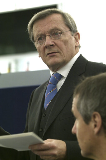 Fotografija 22: The Federal Chancellor of Austria in plenary session of the EP in Strasbourg.