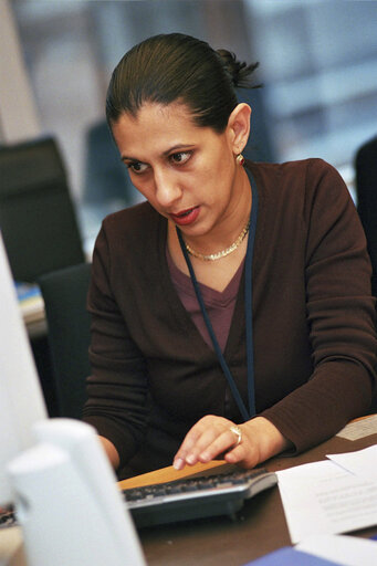 Viktoria MOHACSI at the EP in Brussels.