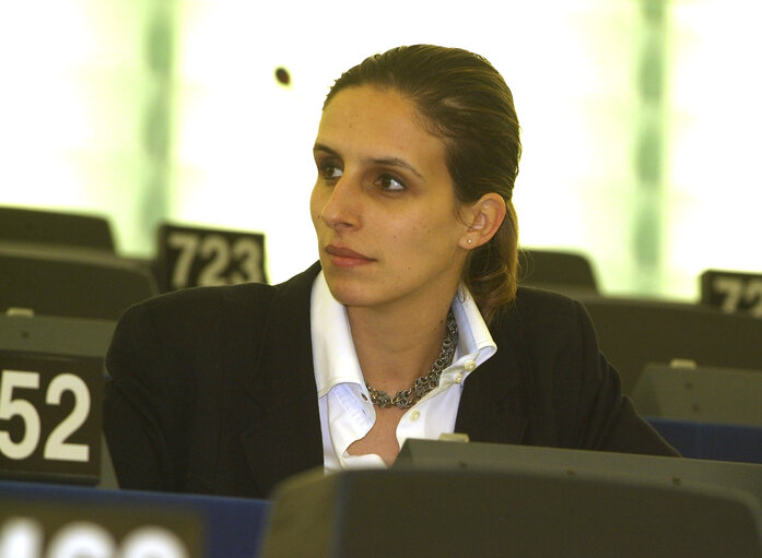 Suriet 9: Jamila MADEIRA in Plenary Session in Strasbourg.