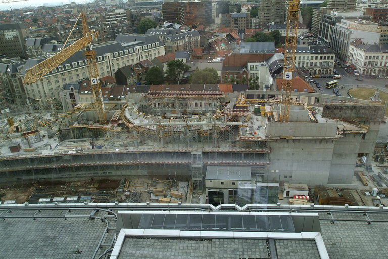 Fotografie 33: Ongoing construction works at the EP buildings in Brussels.