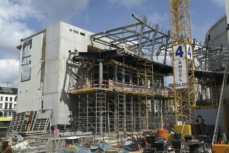 Fotografie 21: Ongoing construction works at the EP buildings in Brussels.