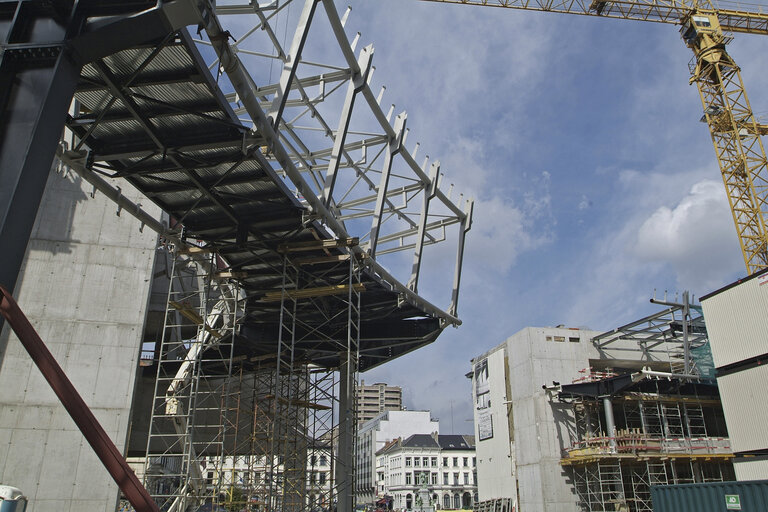 Fotografie 4: Ongoing construction works at the EP buildings in Brussels.