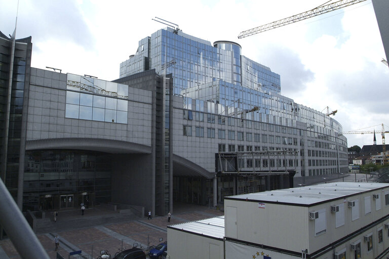 Fotografie 31: Ongoing construction works at the EP buildings in Brussels.