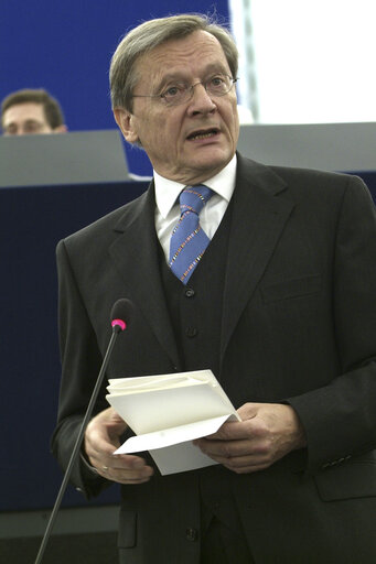 Fotografija 26: The Federal Chancellor of Austria in plenary session of the EP in Strasbourg.