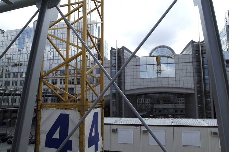 Fotografie 29: Ongoing construction works at the EP buildings in Brussels.