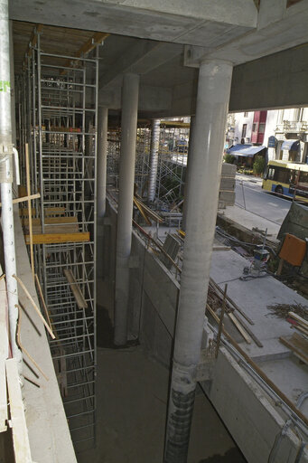 Fotografie 9: Ongoing construction works at the EP buildings in Brussels.