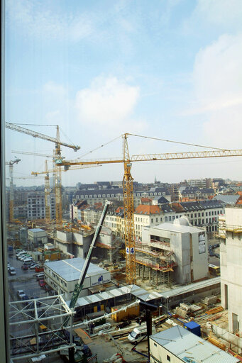 Fotografie 6: Ongoing construction works at the EP buildings in Brussels.