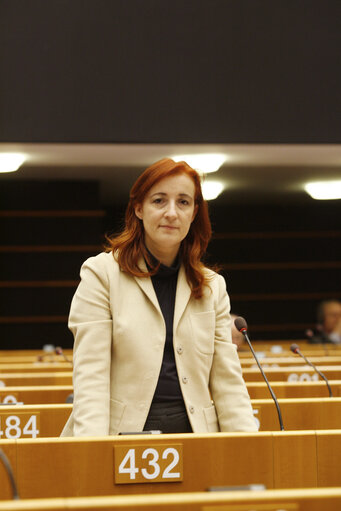 Fotografie 2: Maria Isabel SALINAS GARCIA at the EP in Brussels.