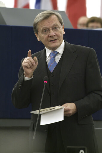 Fotografija 29: The Federal Chancellor of Austria in plenary session of the EP in Strasbourg.