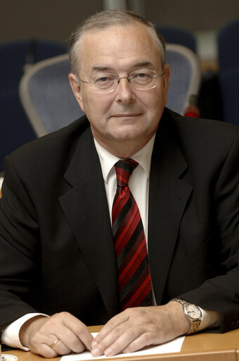 Portrait of MEP Herbert BOSCH in Brussels