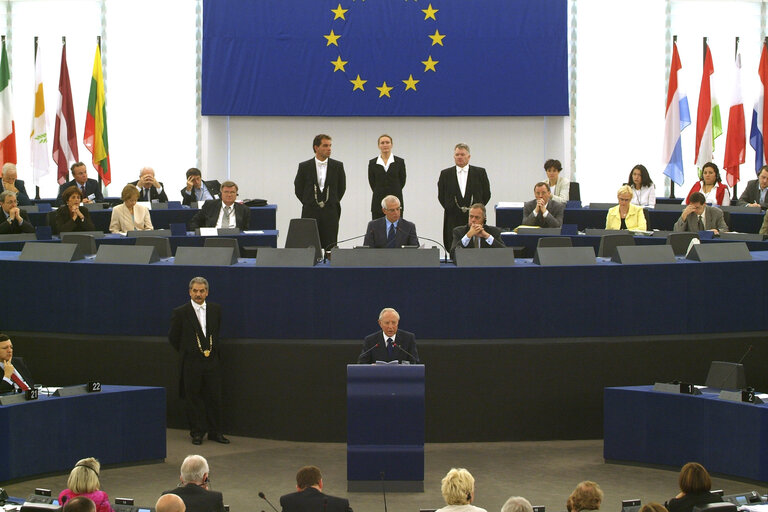 Zdjęcie 14: Visit of the President of Italy to the EP.