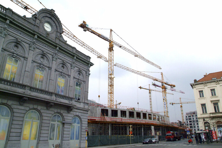 Fotografie 17: Ongoing construction works at the EP buildings in Brussels.