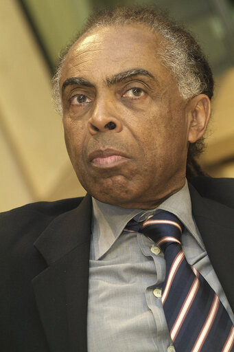 Fotografia 7: Press conference with Gilberto GIL, Brazilian Minister of Culture, in Brussels