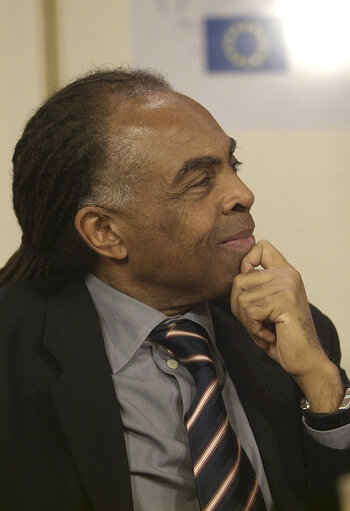 Fotografia 4: Press conference with Gilberto GIL, Brazilian Minister of Culture, in Brussels