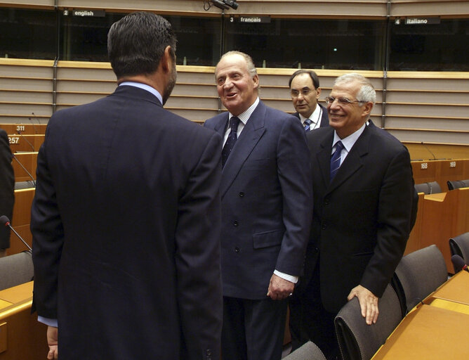 Foto 4: Visit of the King of Spain to the EP.