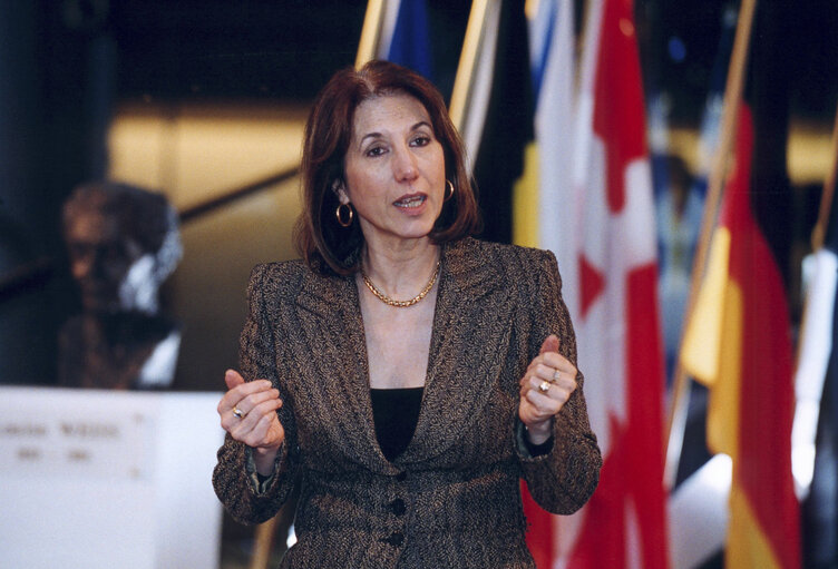 Martine ROURE at the EP in Strasbourg.