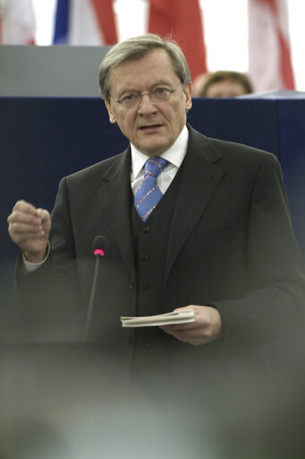 Fotografija 27: The Federal Chancellor of Austria in plenary session of the EP in Strasbourg.