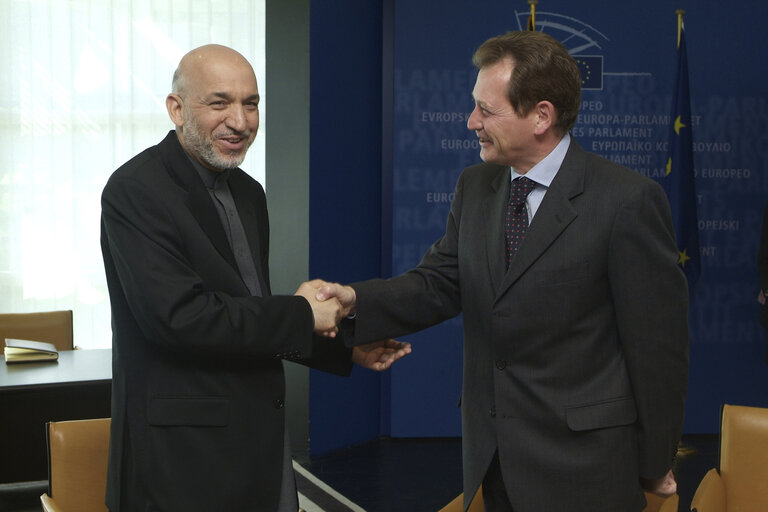 Valokuva 9: Visit of the President of Afghanistan to the EP.