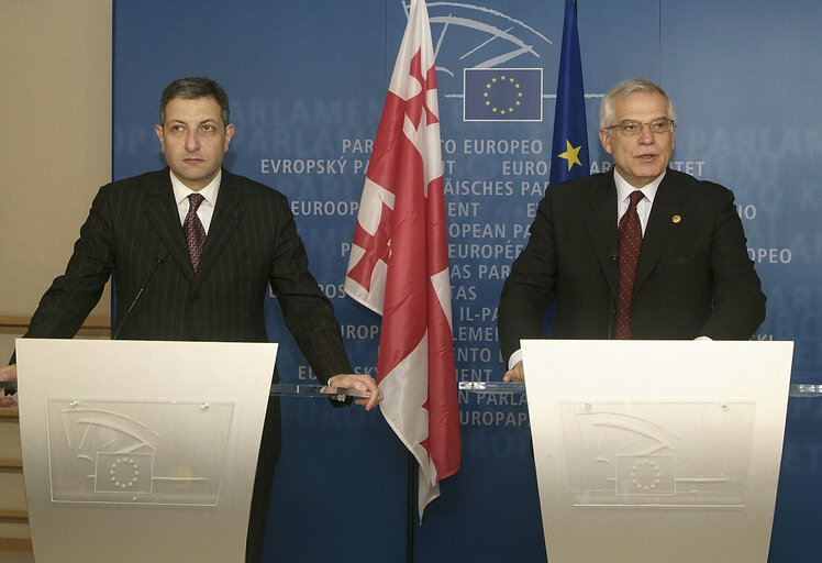 Fotogrāfija 5: Press Conference following the EP President's meeting with the Prime Minister of Georgia.