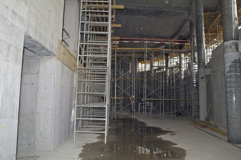 Fotografie 20: Ongoing construction works at the EP buildings in Brussels.