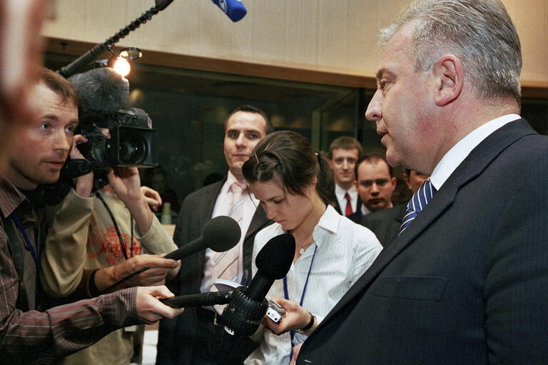 Prime Minister of Croatia at the EP in Brussels.