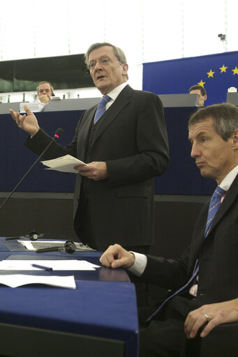 Fotografija 23: The Federal Chancellor of Austria in plenary session of the EP in Strasbourg.