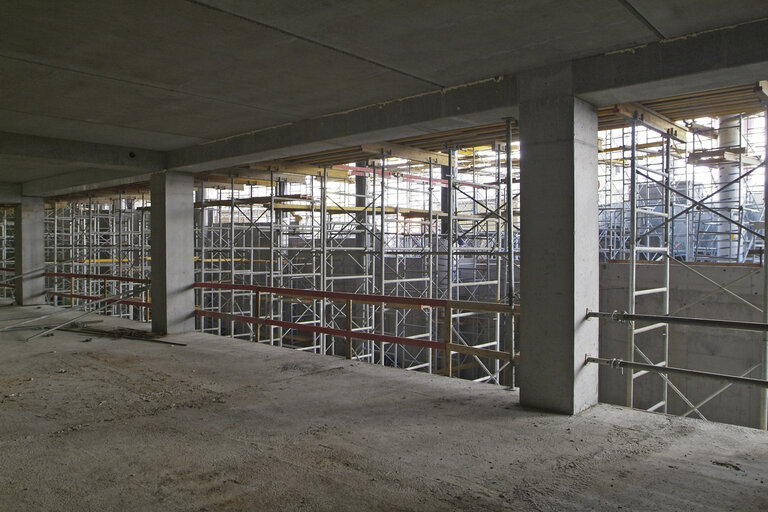 Fotografie 15: Ongoing construction works at the EP buildings in Brussels.