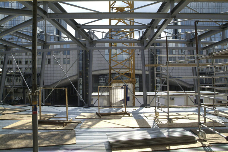 Fotografie 26: Ongoing construction works at the EP buildings in Brussels.