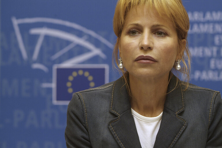 Valokuva 6: Press conference at the EP in Strasbourg.