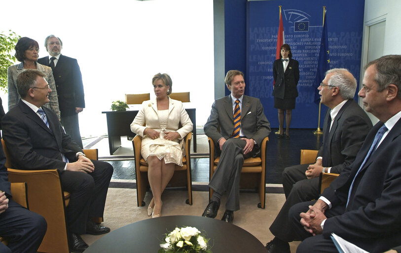 Nuotrauka 1: EP President meets with the Grand Duke of Luxembourg.