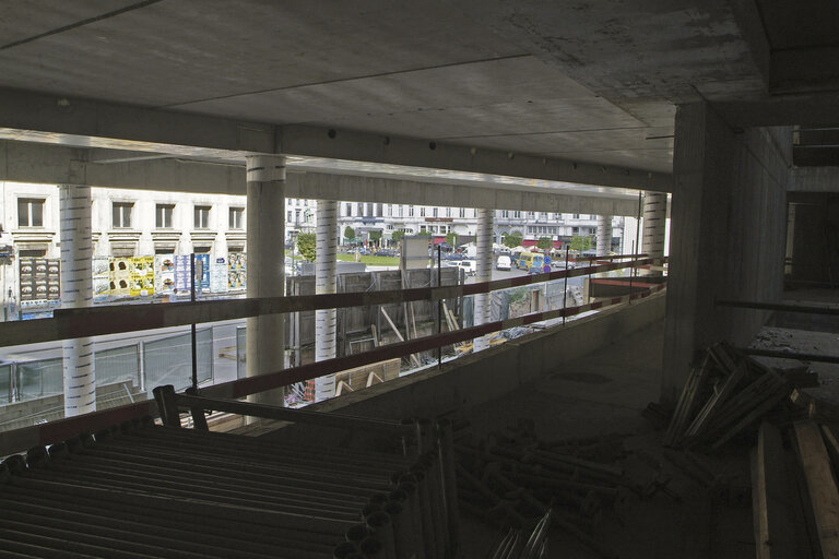 Fotografie 7: Ongoing construction works at the EP buildings in Brussels.