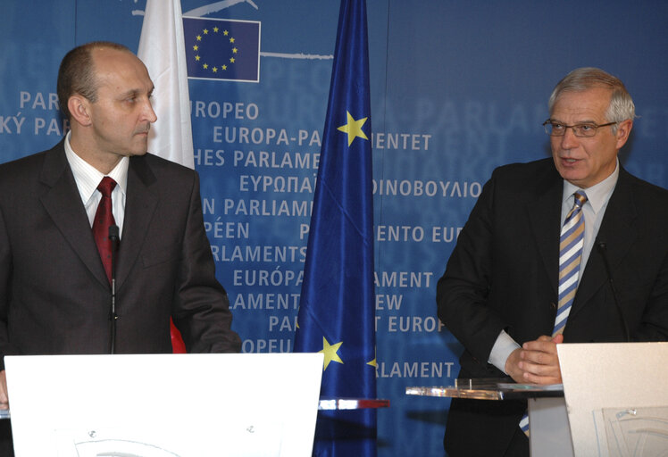 Fotó 9: Press conference following the EP President's meeting with the Prime Minister of Poland.