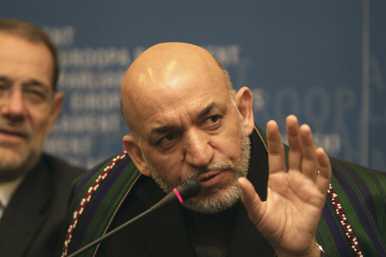 Press conference by the President of Afghanistan following the signature of a joint EU-Afghan declaration.