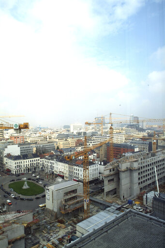 Fotografie 3: Ongoing construction works at the EP buildings in Brussels.