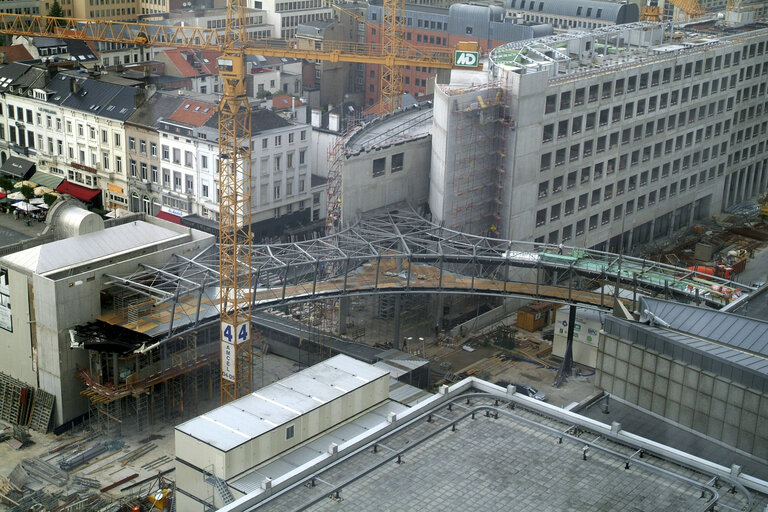 Fotografie 34: Ongoing construction works at the EP buildings in Brussels.