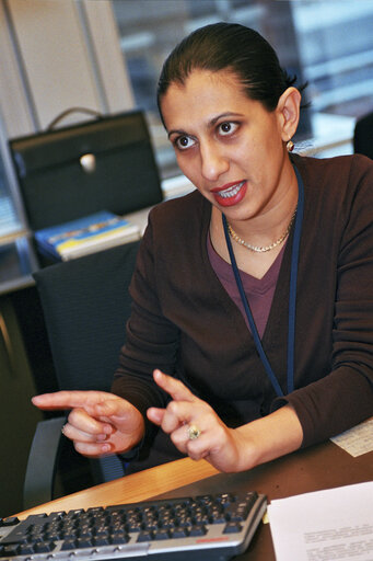 Φωτογραφία 10: Viktoria MOHACSI at the EP in Brussels.