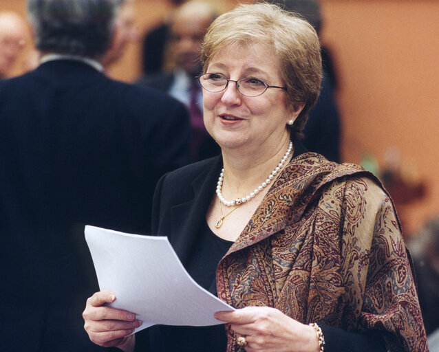 Photo 5 : UN Deputy Secretary General at the EP in Strasbourg.