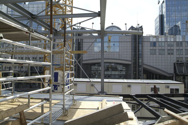 Fotografie 28: Ongoing construction works at the EP buildings in Brussels.