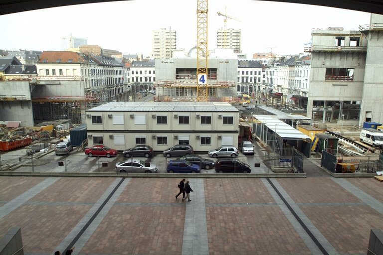 Fotografie 7: Ongoing construction works at the EP buildings in Brussels.