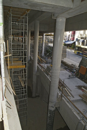 Fotografie 10: Ongoing construction works at the EP buildings in Brussels.