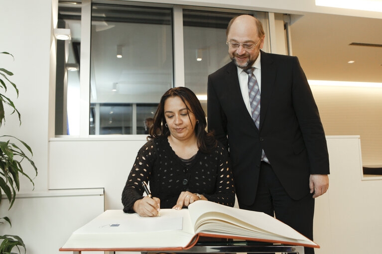 Fotografia 2: EP President meets with Vice-President of Peru