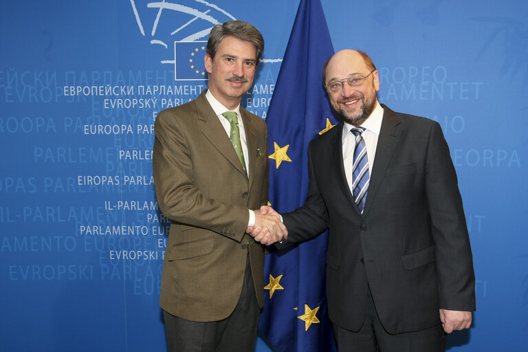Martin SCHULZ - EP President meets with Jose Ignacio SALAFRANCA