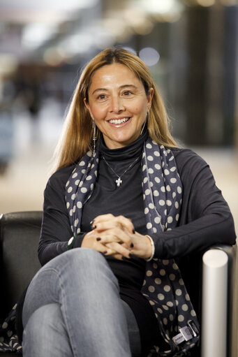 Portrait MEP Erminia MAZZONI during video interview
